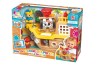 Jucarie interactiva si distractiva pentru bebelusi, Corabia Piratilor cu 3 figurine incluse, cufar cu comoara, barcuta de tras, ancora, turn de contro