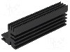 Radiator extrudat, aluminiu, 84mm x 30mm, neagra, FISCHER ELEKTRONIK - SK125-84SA