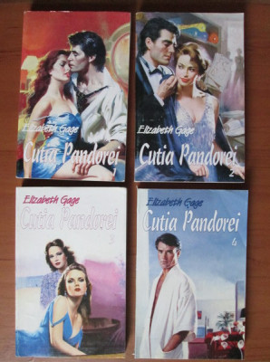 Elizabeth Gage - Cutia Pandorei 4 volume, seria completa foto