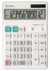 Calculator De Birou, 12 Digits, 189 X 127 X 18 Mm, Dual Power, Ecran Rabatabil, Sharp El-340w - Alb