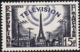 C4592 Franta 1955 - Televiziunea neuzat,perfecta stare, Nestampilat