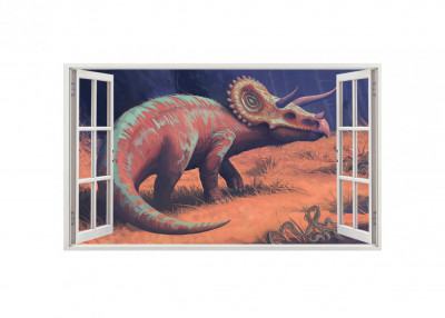 Sticker decorativ cu Dinozauri, 85 cm, 4261ST foto