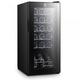 Racitor pentru vinuri SRV55CRC, 50 L, 18 sticle, Afisaj electronic, 5 rafturi cromate, Negru