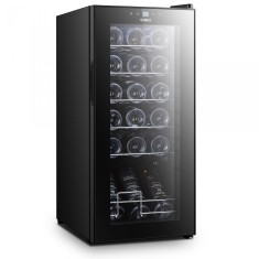 Racitor pentru vinuri SRV55CRC, 50 L, 18 sticle, Afisaj electronic, 5 rafturi cromate, Negru