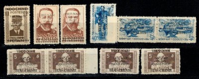 Vietnam 1945-1946 - Supratipar pe Indochina, lot nestampilat foto