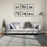 vidaXL Covor pufos &quot;PAMPLONA&quot; cu fire &icirc;nalte, verde modern, 200x200 cm