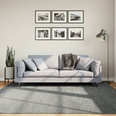 vidaXL Covor pufos &quot;PAMPLONA&quot; cu fire &icirc;nalte, verde modern, 200x200 cm