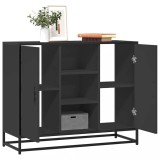 VidaXL Servantă, negru, 92x35x76 cm, lemn prelucrat