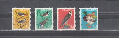 A12 S6 1 - Timbre foarte vechi - Elvetia - pasari - pro juventute 1971 foto