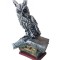 Statueta decorativa in forma de Bufnita pe carte, 29 cm, 356316DV