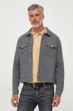 Pepe Jeans geaca Bryson barbati, culoarea gri, de tranzitie