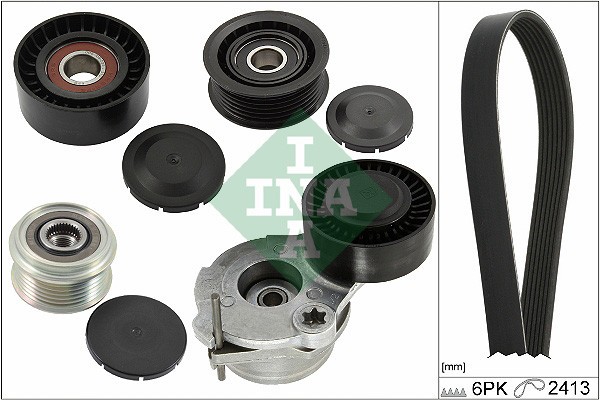 INA 529 0484 20 Set curea transmisie cu caneluri