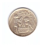 Moneda San Marino 200 lire 1995 Children, stare foarte buna, curata