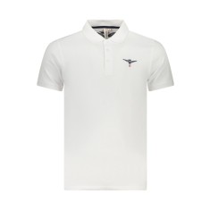 Esercito Tricou polo barbati, din bumbac, cu mini logo, Regular fit, Alb, S