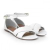 Sandale Fete Bibi Little Me Albe Piele, Marimea 30 EU, Confortabile