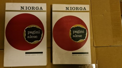 Pagini alese - N. Iorga - 2 vol foto