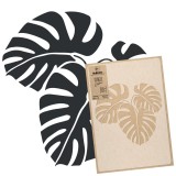 Șablon din plastic reutilizabil // FRUNZE DE MONSTERA - MARE (59x95cm)