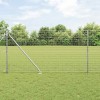 &Icirc;ngrădire cu st&acirc;lpi Argintiu 1.2 x 10 m Oțel