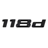 Emblema 118d spate portbagaj BMW, negru