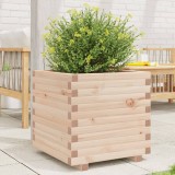 Cumpara ieftin Jardinieră de grădină, 50x50x49,5 cm, lemn masiv de pin
