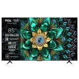 Televizor Smart Mini LED TCL 85Q6C, 215 cm, 4K, smart Google TV, Negru, Smart TV, Ultra HD