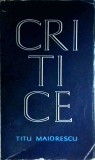 Titu Maiorescu - Critice