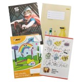 Caiet Studentesc A4, 48 file, dictando, colturi rotunjite, coperta policromie, capsat