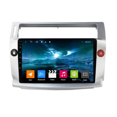 Navigatie Auto Multimedia cu GPS Citroen C4 (2004 - 2011), Android, Display 9 inch, 2GB RAM +32 GB ROM, Internet, 4G, Aplicatii, Waze, Wi-Fi, USB, Blu foto