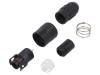 Conector circular HR30 push-pull 2A aurit 6 pini lipire