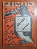 Revista pinguin nr.1/1981 - total necompletata