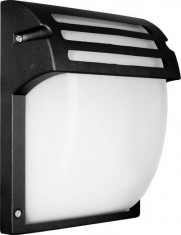 Garden Wall Lamp E27 Frost Glass Matt Black foto