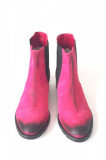 Ghete din piele Dana Fuchsia Vintage