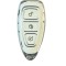Husa Cheie Auto Ford Kuga, Alba cu contur Silver, Smartkey, Tpu