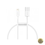 Cablu Date si Incarcare USB-A - Lightning Baseus Superior Series 20W 0.25m Alb CALYS-02