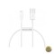 Cablu Date si Incarcare USB-A - Lightning Baseus Superior Series 20W 0.25m Alb CALYS-02