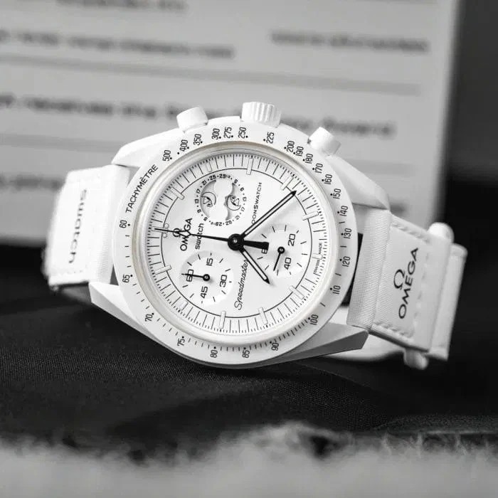 CEAS SWATCH X OMEGA MISSION TO MOON Moonphase Snoopy White- Chronograf ! 2025