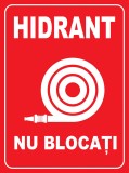 Placuta pentru hidrant nu blocati