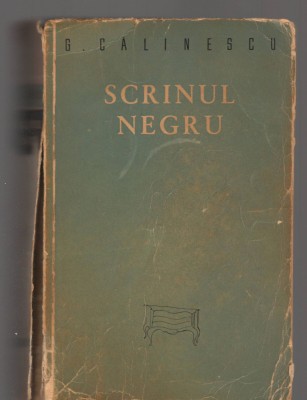 C8532 SCRINUL NEGRU DE G. CALINESCU foto