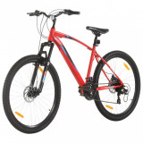 Bicicleta montana 21 viteze, roata 29 inci, cadru rosu, 48 cm