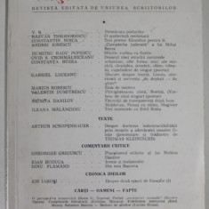 VIATA ROMANEASCA , REVISTA EDITATA DE UNIUNEA SCRIITORILOR , ANUL LXXXIII , NR. 4 , APRILIE 1988