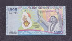 Bancnota Sri Lanka 1.000 Rupii 2009 - P122b UNC ( comemorativa, in folder - vezi descriere )