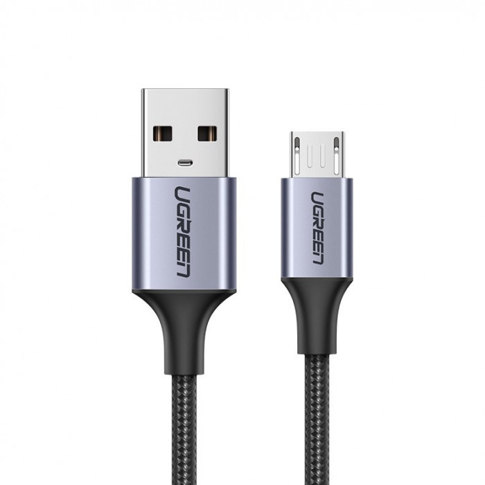 Cablu Ugreen USB - Cablu Micro USB 2m Gri (60148)