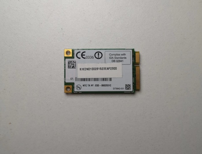 Card Wi-Fi Intel WiFi Link Acer Aspire 8920G