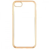 Husa iPhone 7 TPU Electro Slim Gold, Anti-soc, Anti-zgarieturi, Carcasa Protectie Auriu