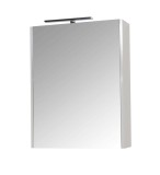 Cumpara ieftin Dulap baie cu oglinda GN5011, MDF, iluminare led, 60 cm, usa, 3 rafturi, soft close, alb