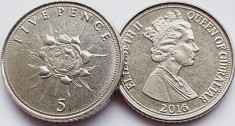 3091 Gibraltar 5 pence 2016 Elizabeth II (Flower) km 1509