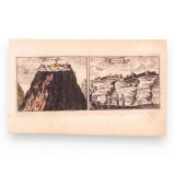 Cetatea Satu Mare, gravură &icirc;n cupru colorată manual, gravor Gaspar Bouttats, cca. 1680