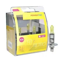 Set 2 Becuri PowerTec Retro H1 - Halogen Premium 55W GOLD