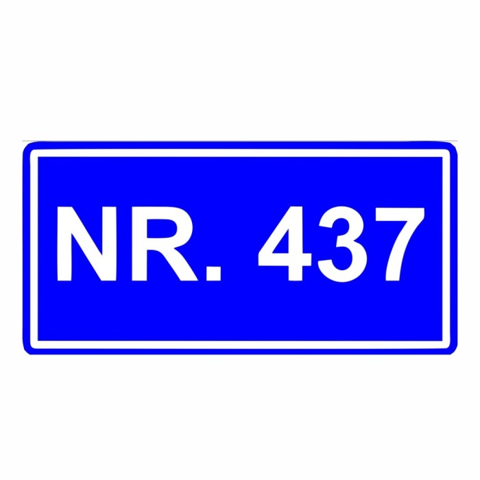 Indicator stradal NR. 437