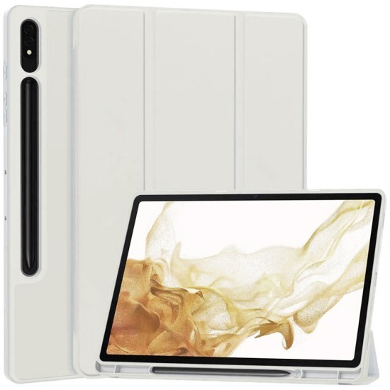 Husa pentru Samsung Galaxy Tab S7 Plus / S8 Plus - Techsuit Flex Trifold - Gray